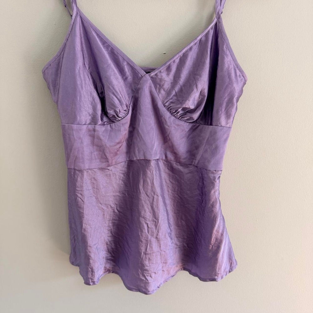 Y2K PURPLE EXPRESS DESIGN STUDIO SILK TANK TOP - Picture 4 of 6